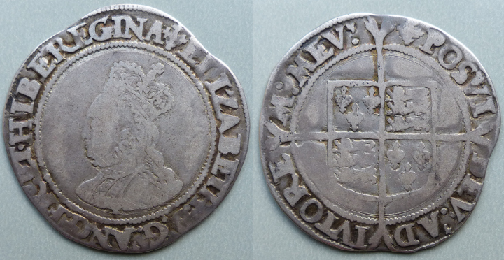 Elizabeth I second issue shilling Elizabeth I second issue shilling